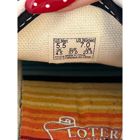 Vans Loteria Lace Up Sneakers Shoes Low Top Printed Size Men's 5.5 Women's 7.0 - Picture 12 of 12